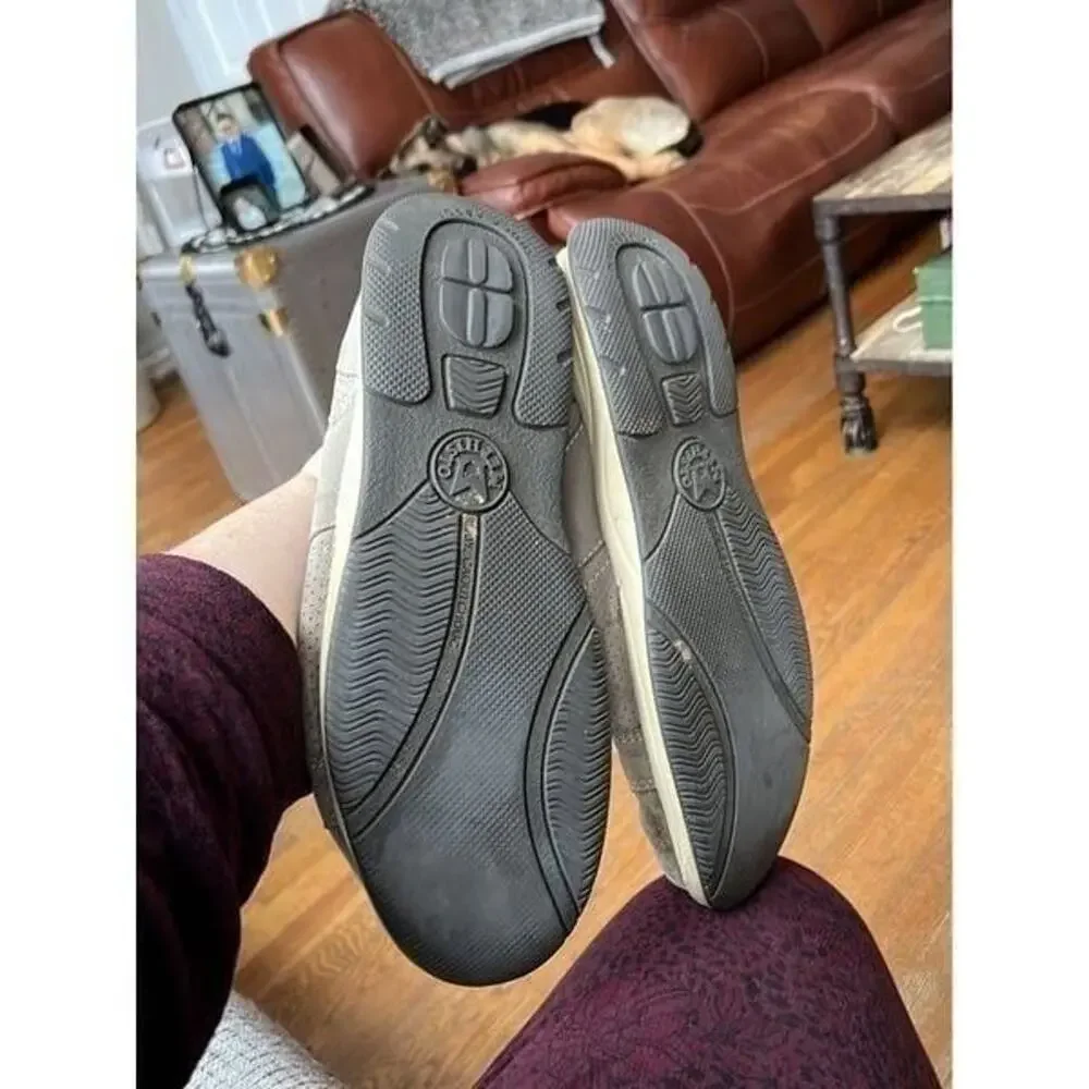 Mephisto Runoff Air-Jet Gray Leather Sneakers Lace-Up‎ Shoes Men's 10